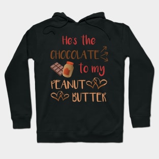 Peanut Butter and Chocolate Couples Shirt for Her Hoodie